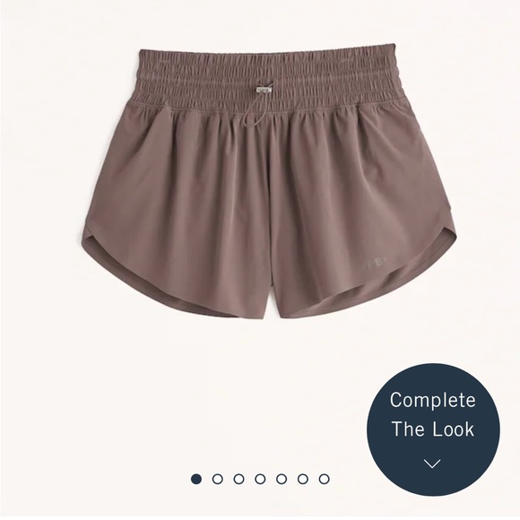 Abercrombie & Fitch Pants - ABERCROMBIE high rise smocked waist shorts brown size xs